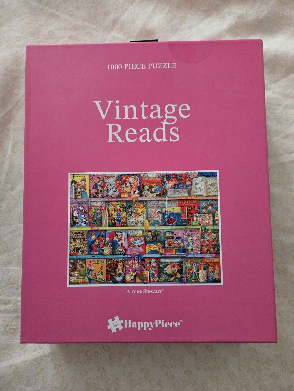Buffalo Happy Piece Aimee Stewart Vintage Reads 1000 Piece Puzzle